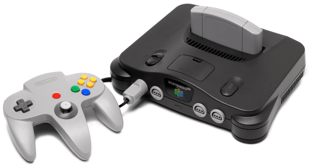 Consola Nintendo 64 con su control